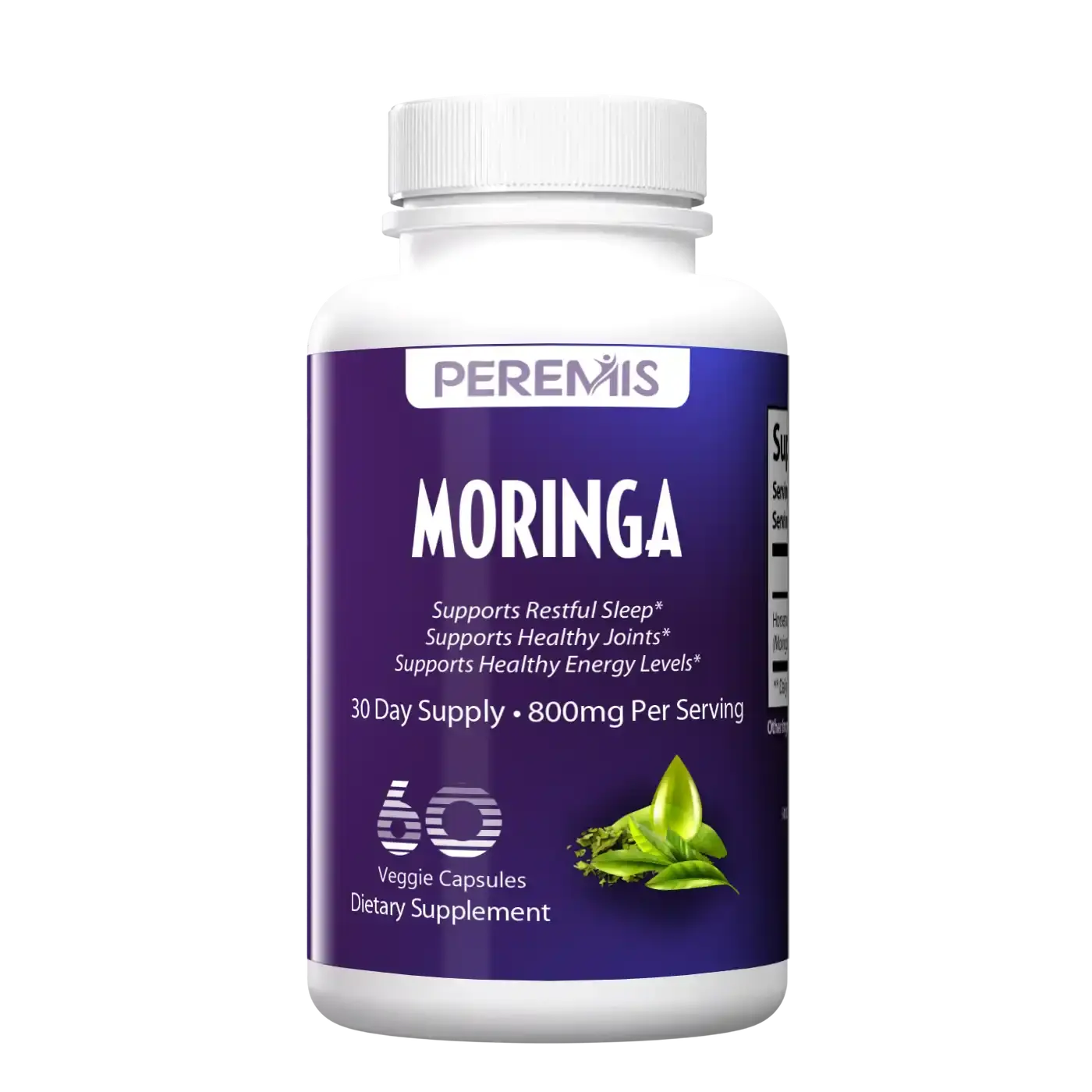Moringa Leaf Complex Capsules by Peremis - Daily Vitality and Energy Supplement